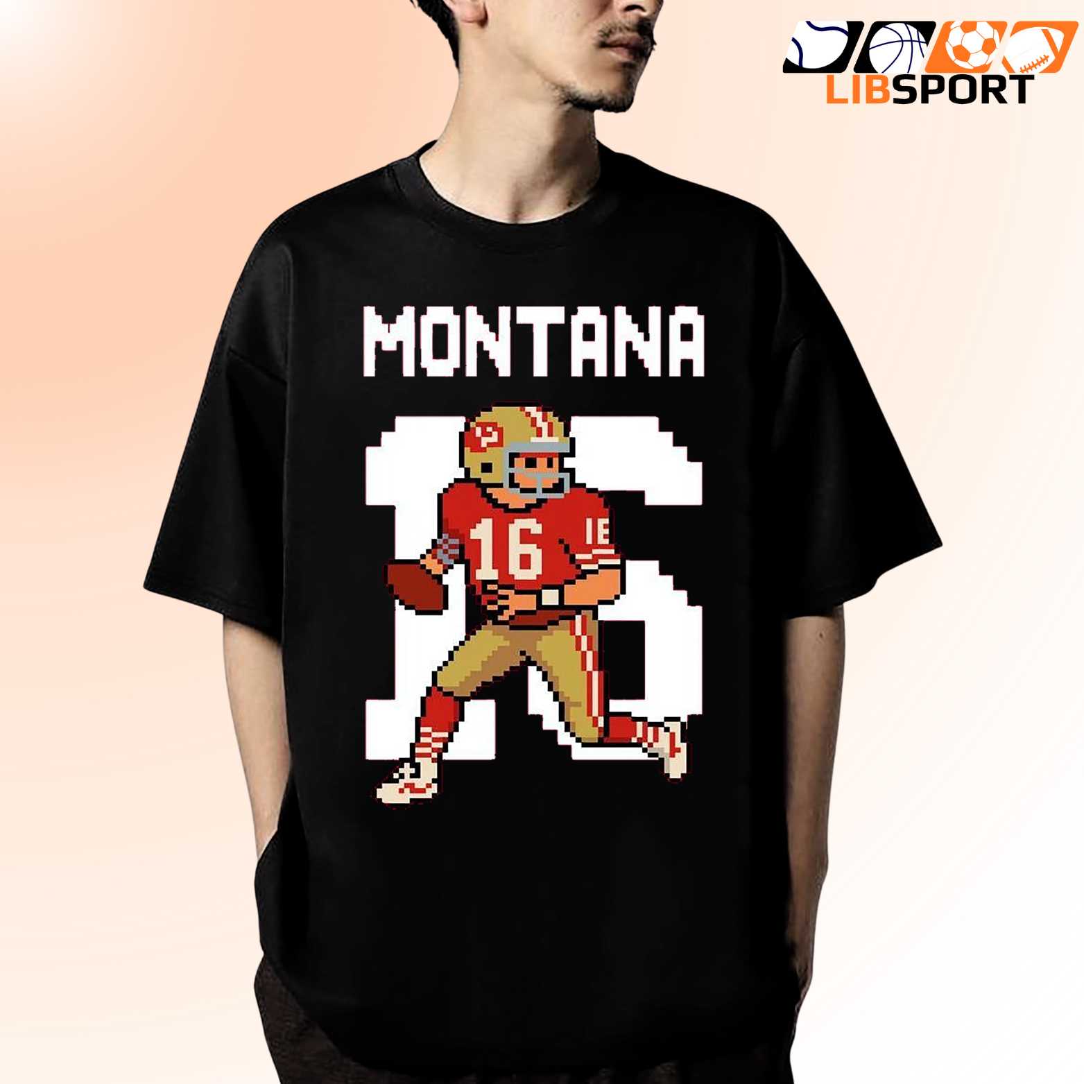 8-Bit Joe Montana San Francisco 49ers Shirt, Unisex Nfl T-Shirt